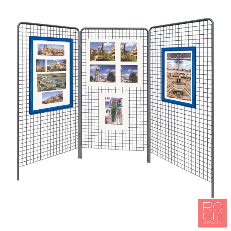 Reixes d'exposició per penjar quadres, fotografies i documents